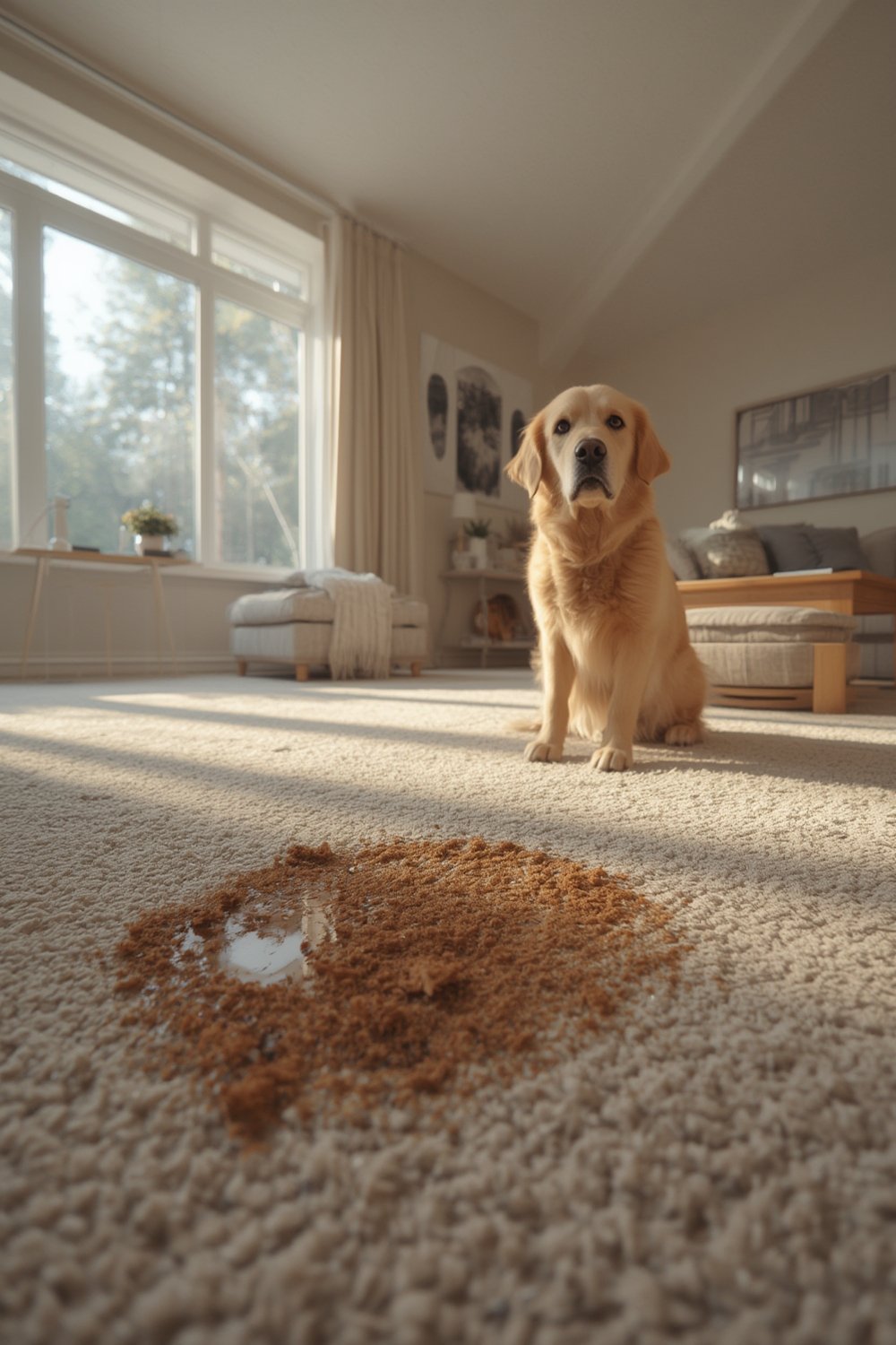 dog stain cleaning carpet