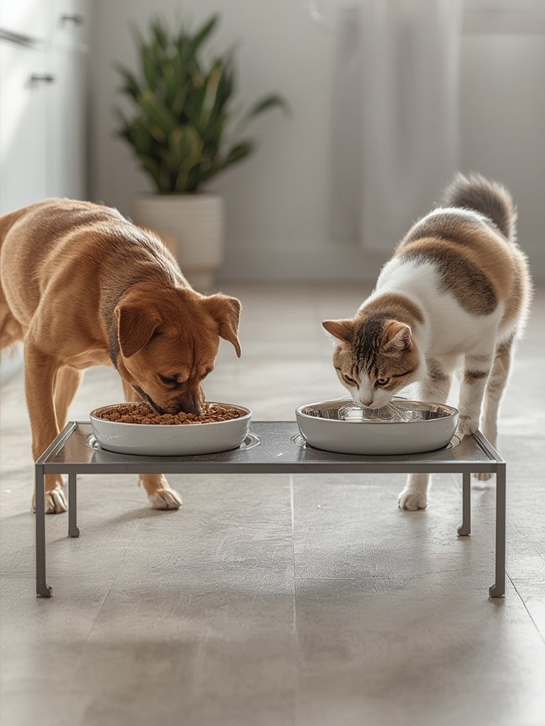 raised feeder in action