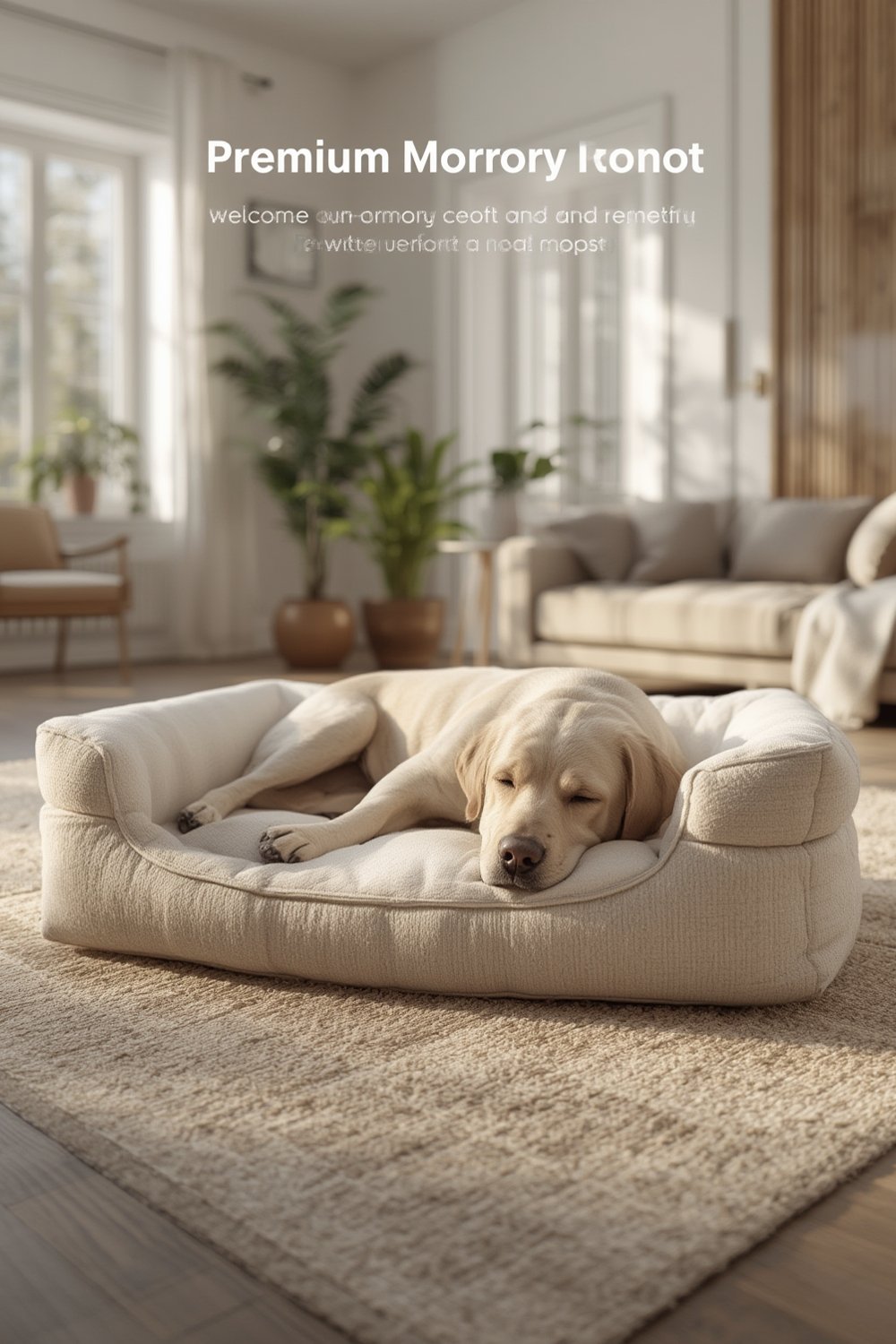 orthopedic dog bed washable cover - Illustration 1