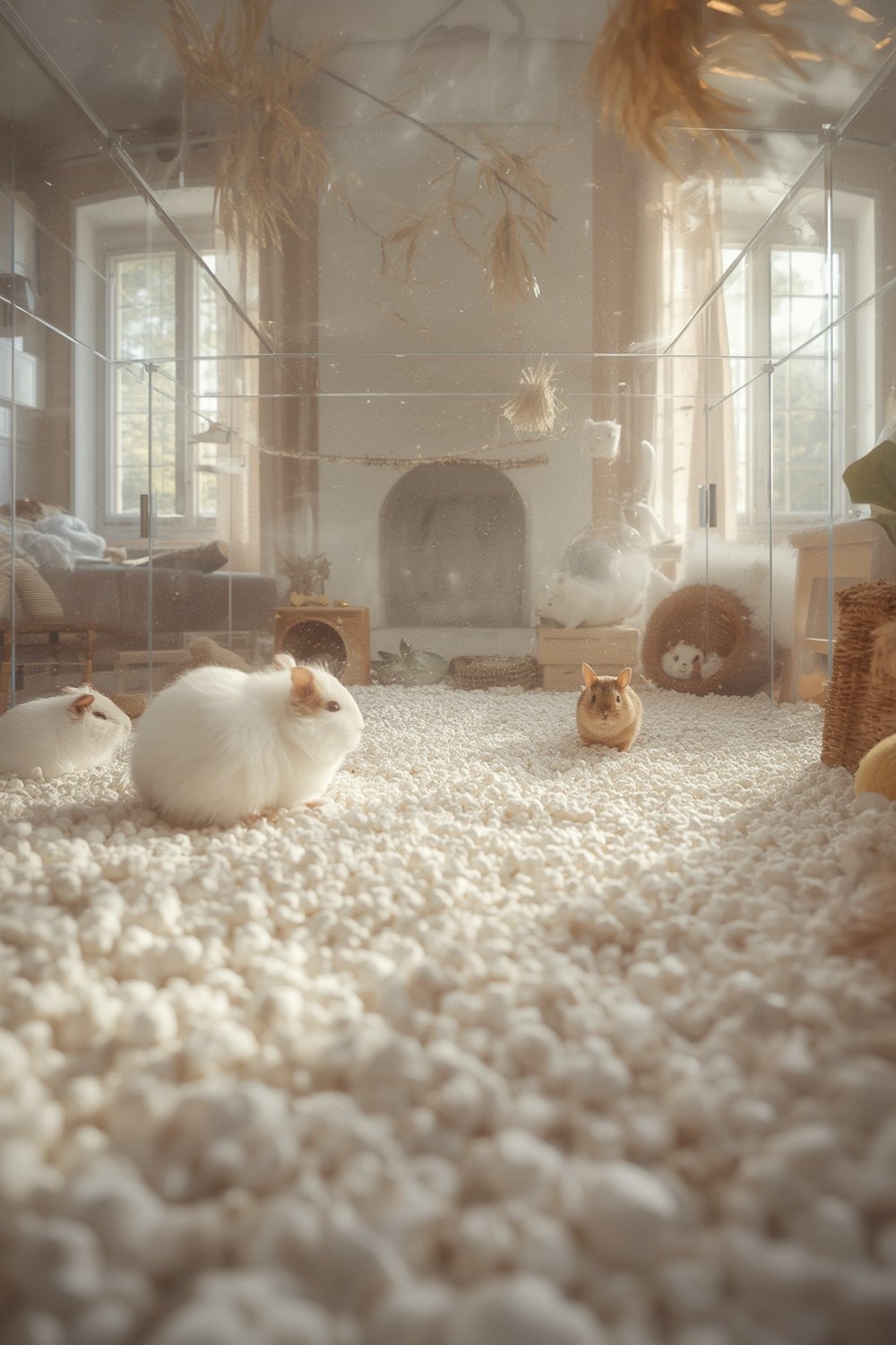 paper bedding for small animals in cage