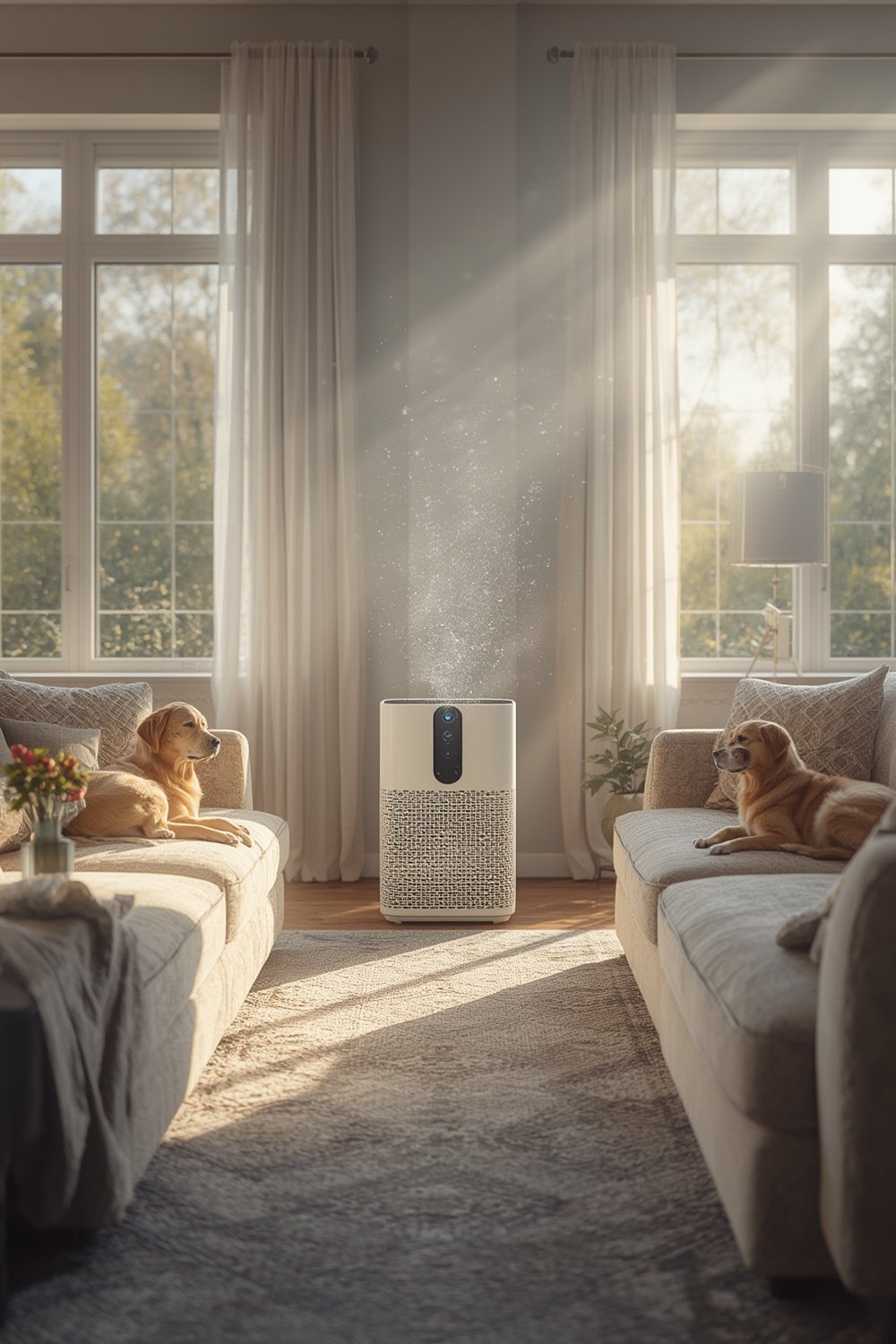 pet air purifier for allergies - Illustration 1